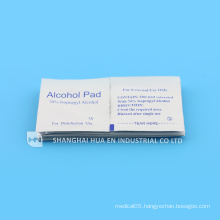 Medical with CE FDA ISO certificated nonwoven alcohol swabs